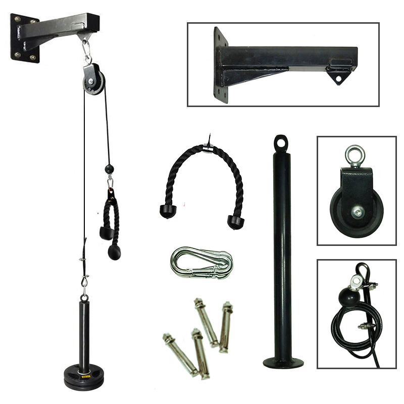 Home Gym Pulley System - Tập gym Giá Treo Tường Tập