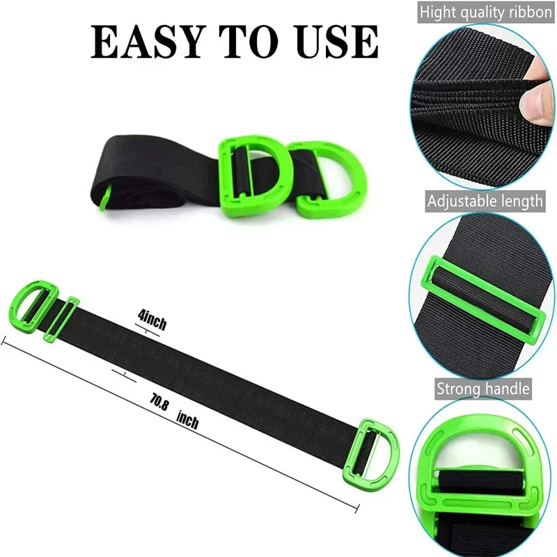 Lifting Straps Wrist - Adjustable Furniture Moving Straps Wrist Forearm