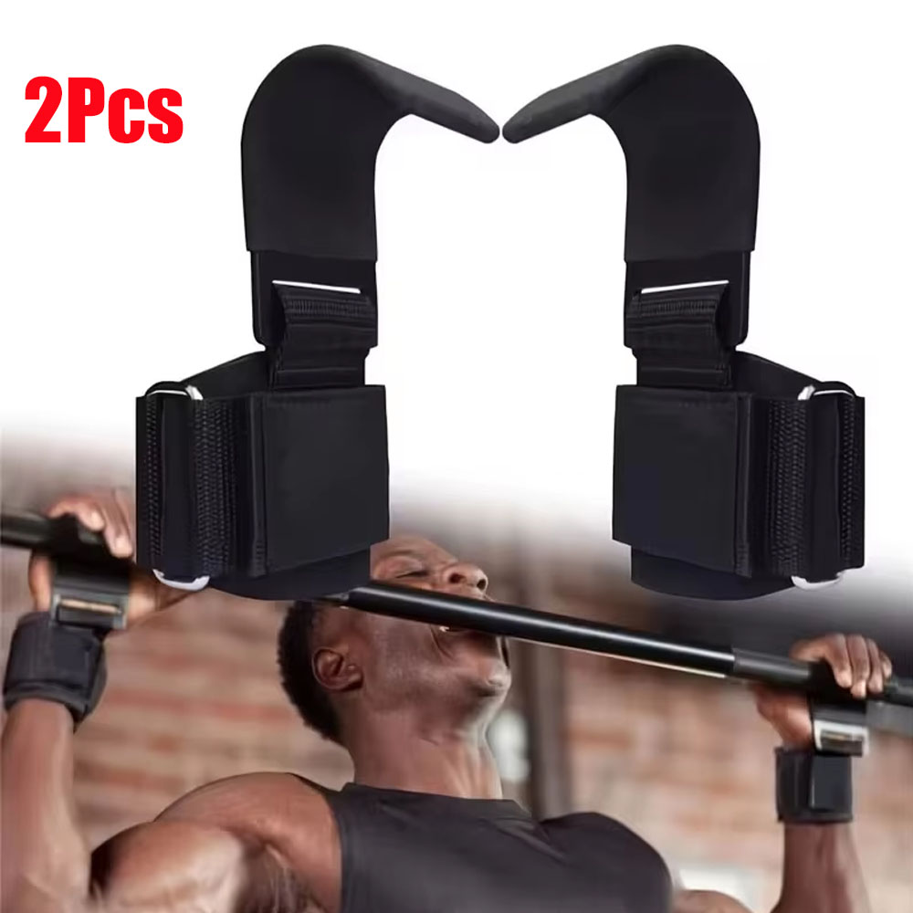 Lifting Straps Wrist - 2Pcs Weight Lifting Hooks Non Slip