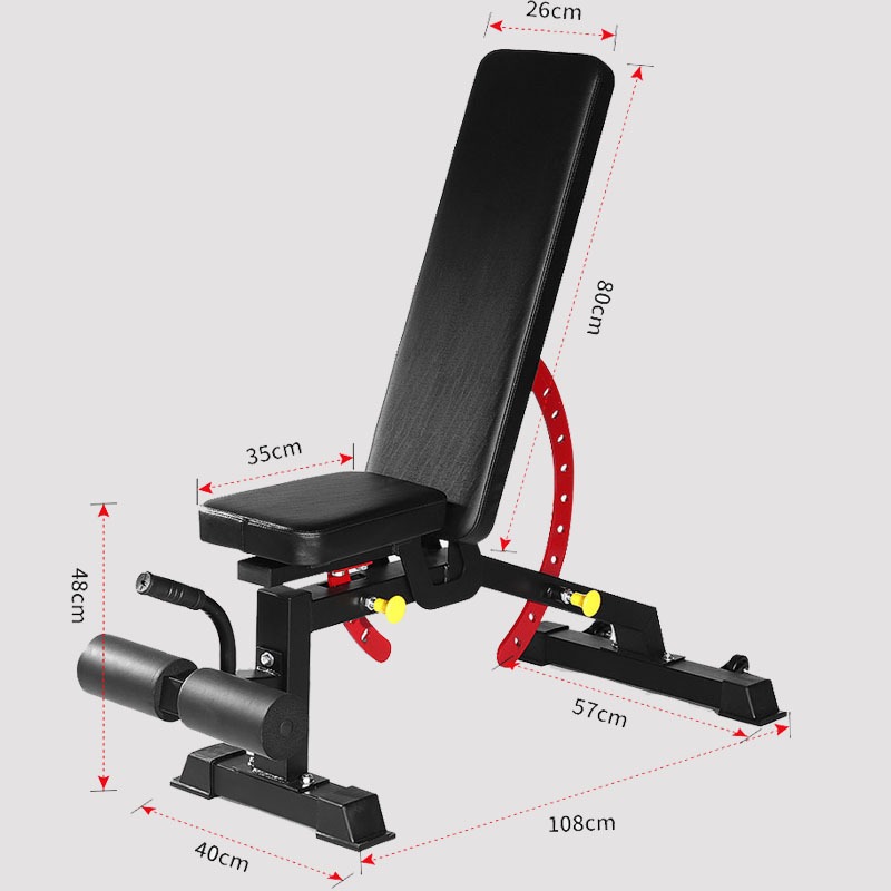 Adjustable Weight Bench - Commercial High-End Weight Bench 2.5mm Tube