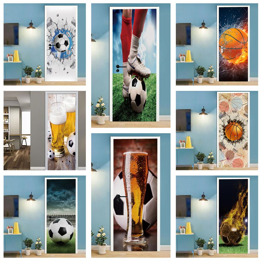 Home Gym Decor - Bóng Đá Bóng Rổ 3D Giấy