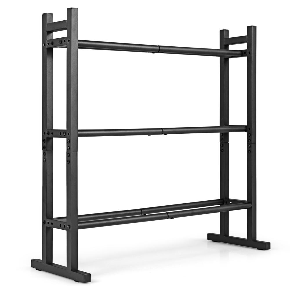 Home Gym Weight - Heavy Duty 3-Tier Dumbbell Rack, Powder