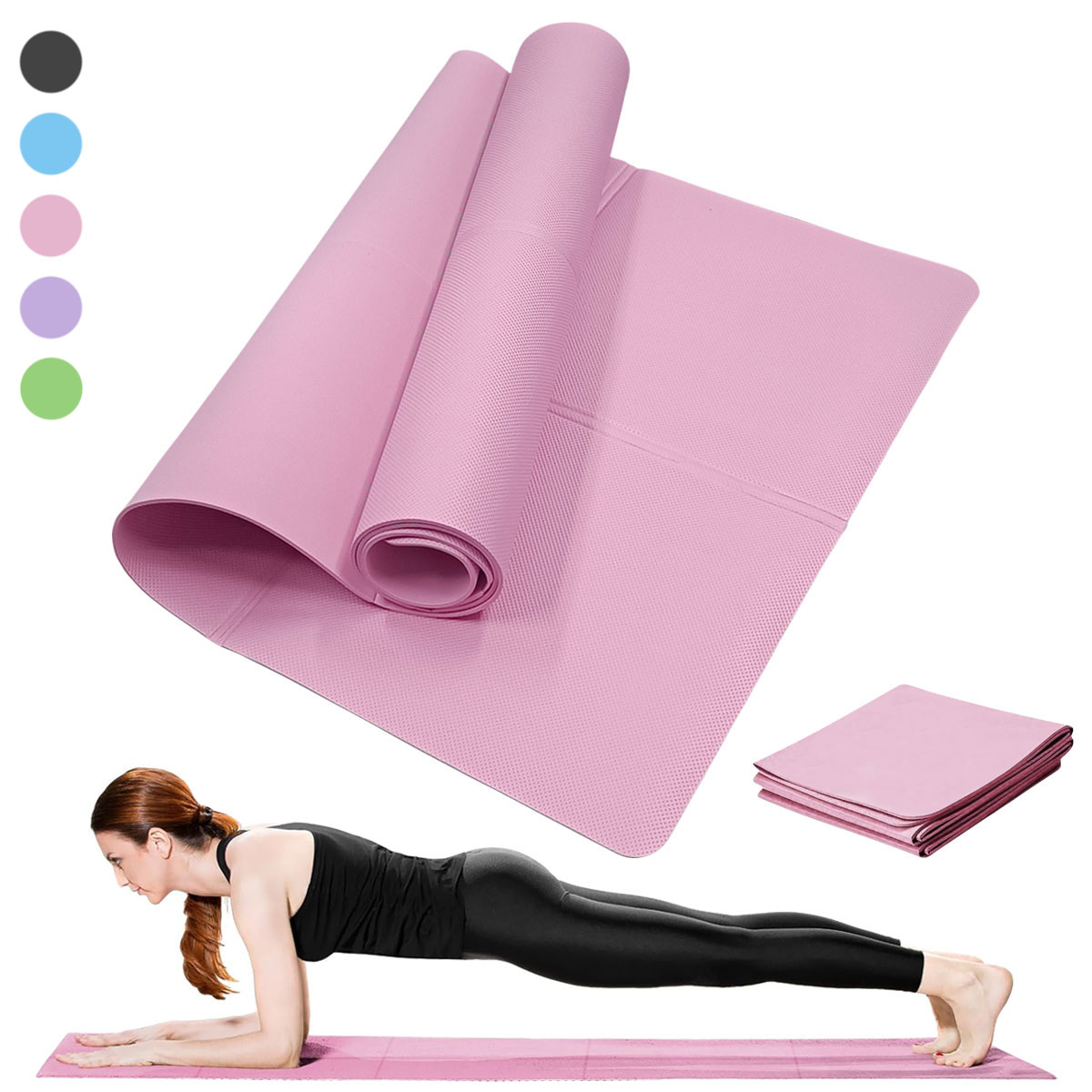 Home Gym On Carpet - Yoga Mat Pilates Fitness Mat 3/4/6mm