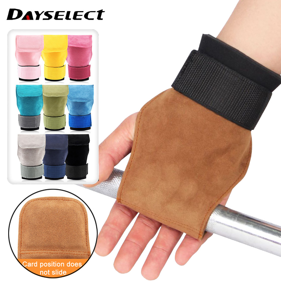 Lifting Straps Wrist - 1Pcs Cowhide Gym Gloves Anti-Skid Weight