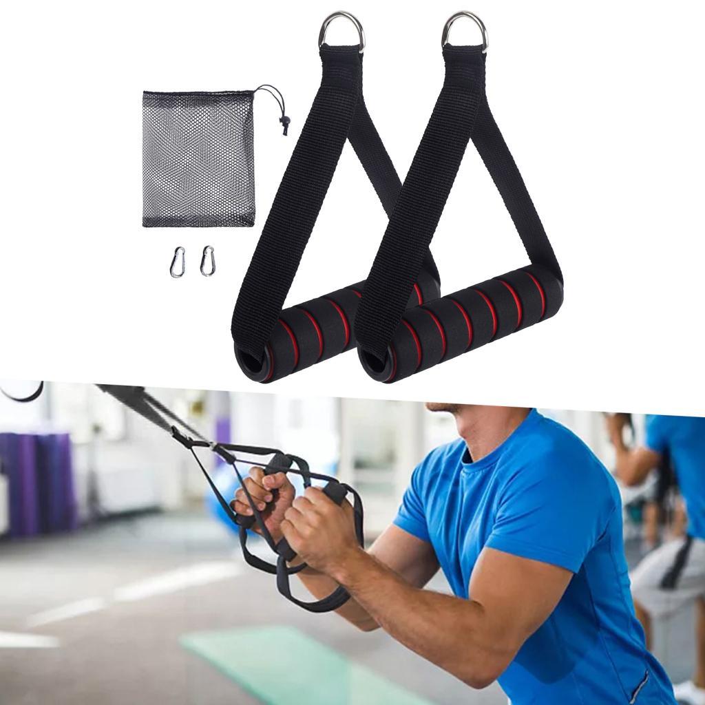 2x Exercise Handles Working Ou - đánh giá và giá Home Gym Pulley System