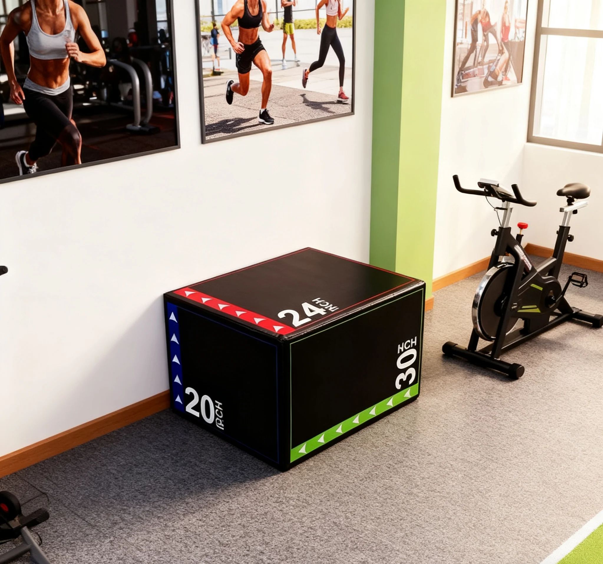 3-in-1Jump Box Plyometric Box  - đánh giá và giá Home Gym On Carpet