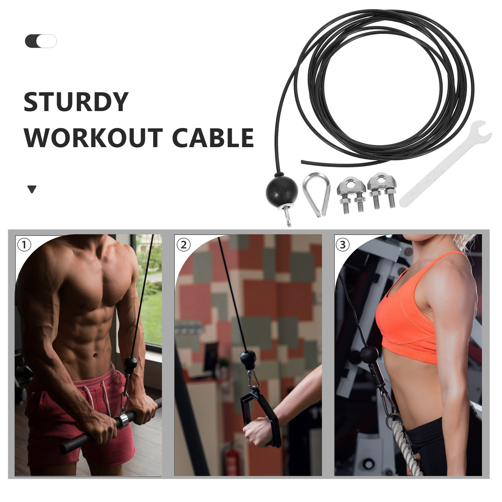 1Set Fitness Pulley Cable Adju - đánh giá và giá Home Gym Cable Pulley System