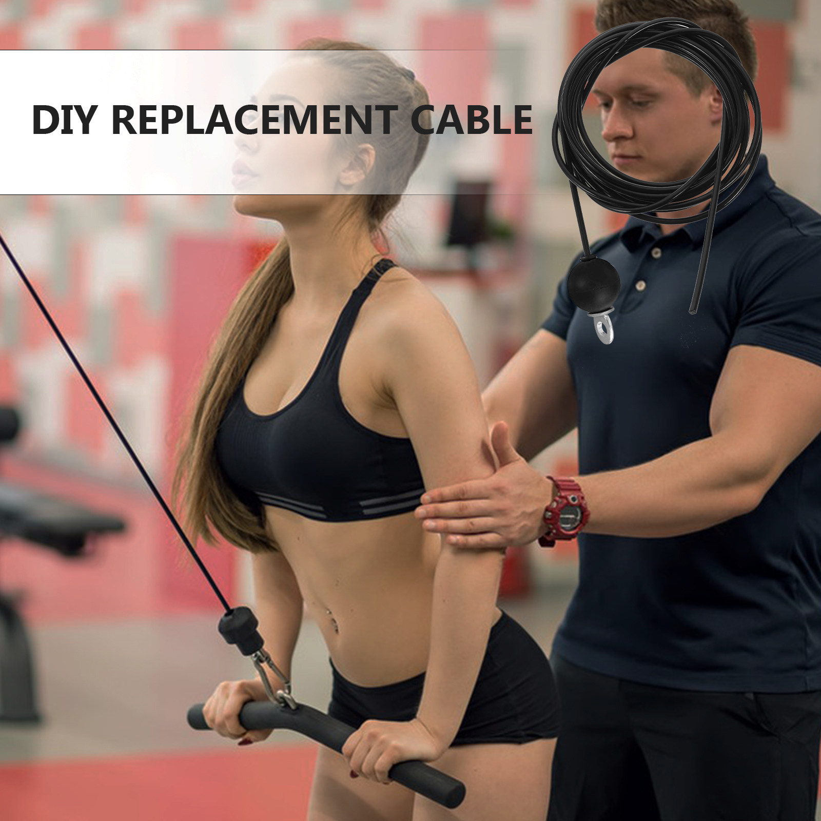 1Set Fitness Pulley Cable Adju - đánh giá và giá Home Gym Cable Pulley System