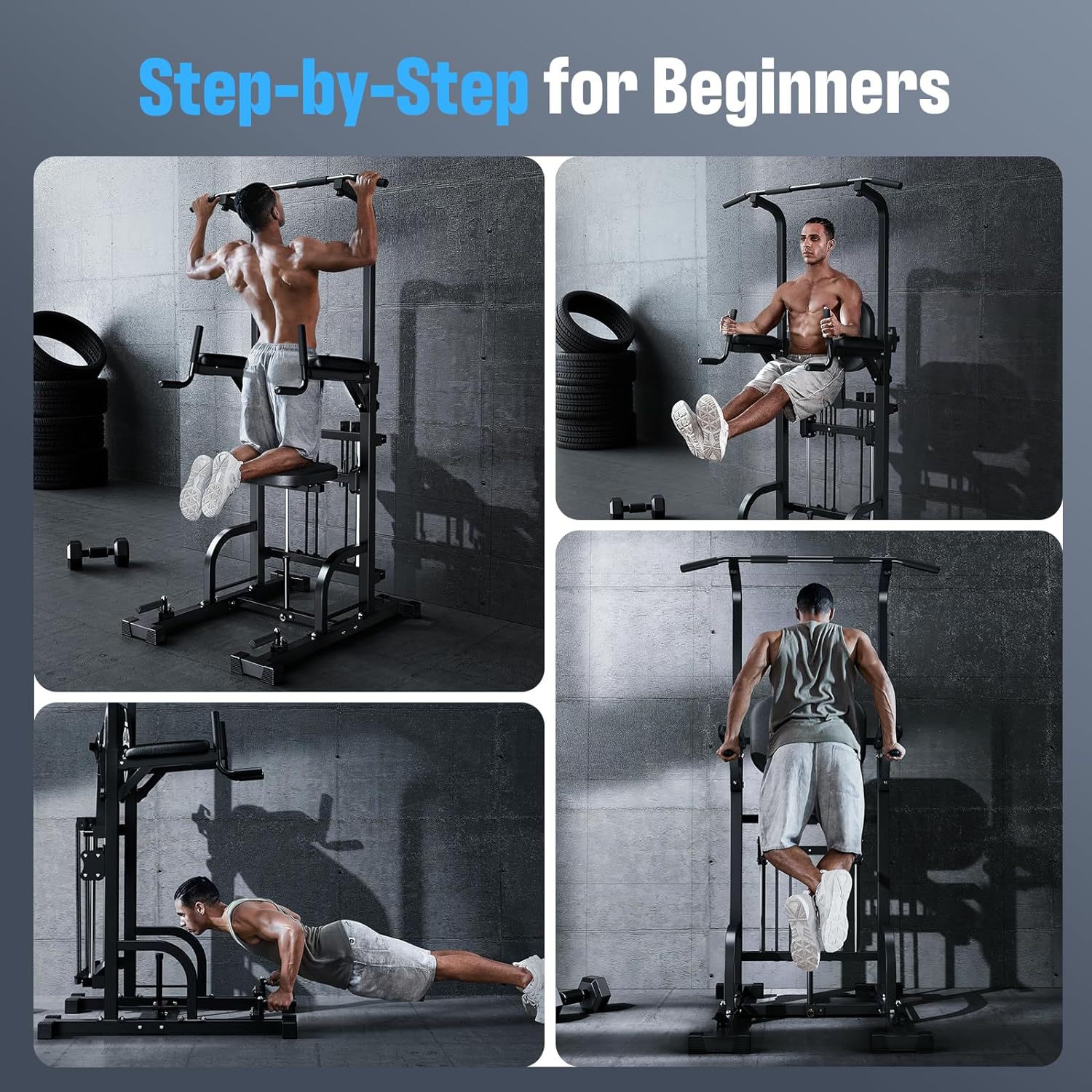 Power Tower Pull-Up Dip Statio - đánh giá và giá Pull Up Bar Tower