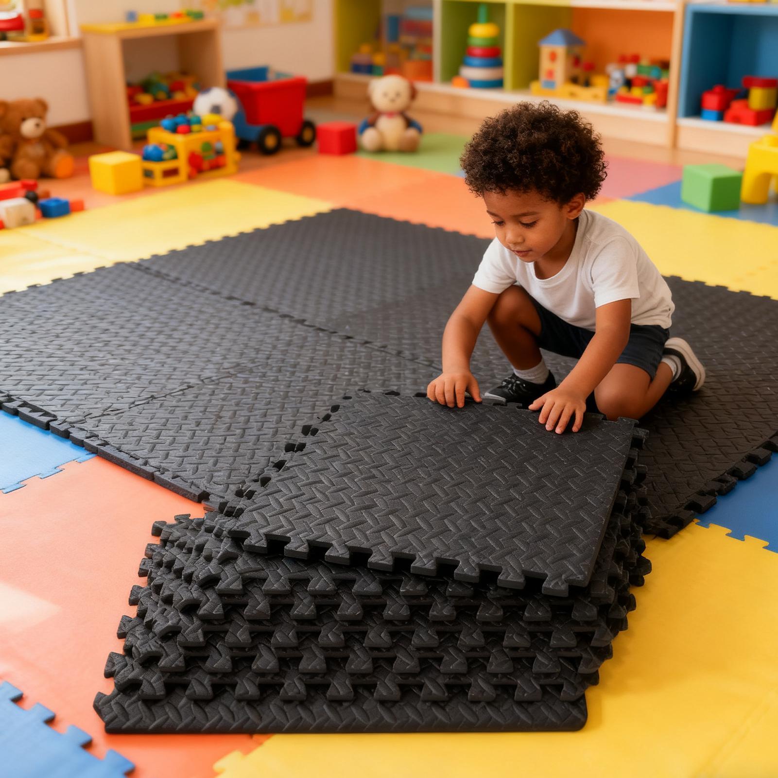 Gym Tiles 12 Pieces Interlocki - đánh giá và giá Home Gym For Toddlers
