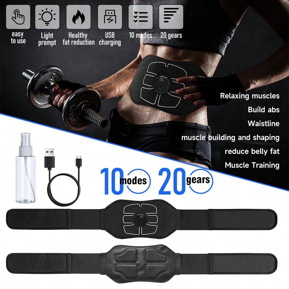 1Pc Abdominal Trainer Belt USB - đánh giá và giá Home Gym Hack
