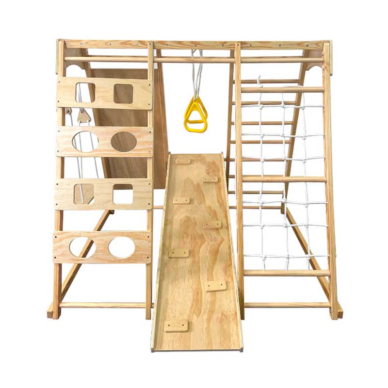 Kids Wooden Climbing Frame, In - đánh giá và giá Home Gym For Toddlers