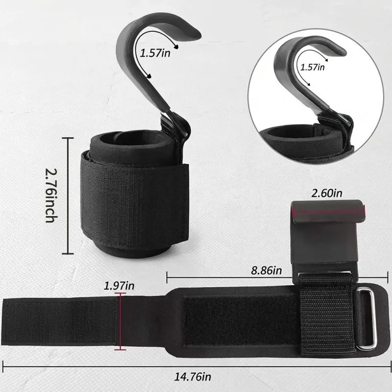 2Pcs Weight Lifting Hooks Non  - đánh giá và giá Lifting Straps Wrist