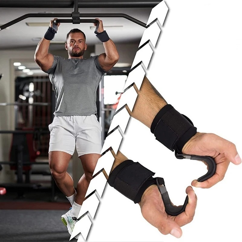2Pcs Weight Lifting Hooks Non  - đánh giá và giá Lifting Straps Wrist