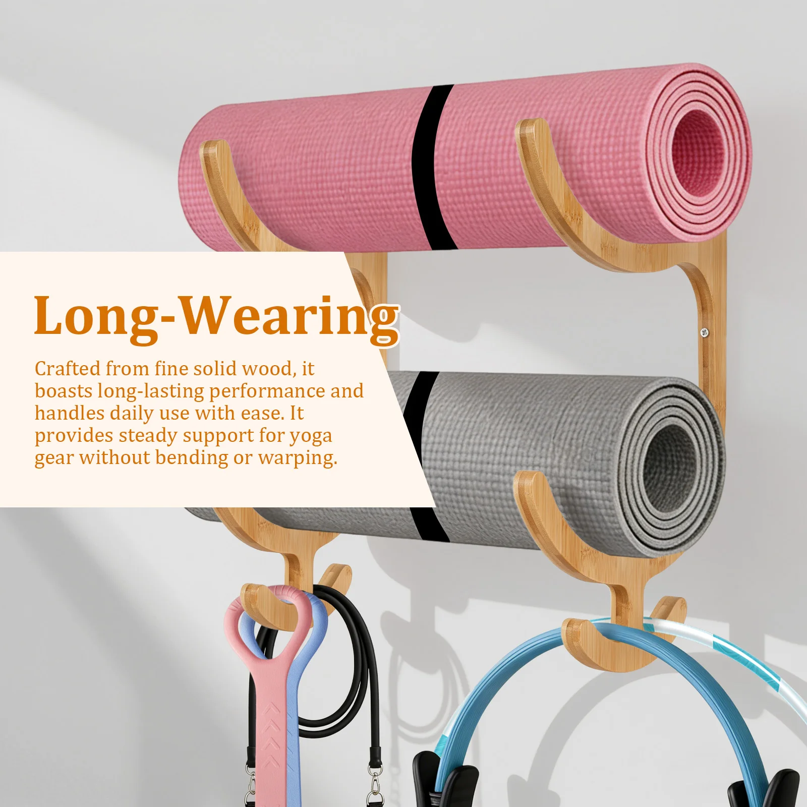2Pcs Yoga Mat Storage Rack Wal - đánh giá và giá Home Gym On Carpet