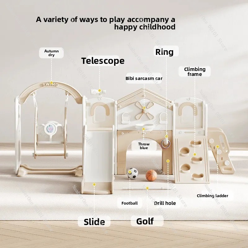2-in-1 Indoor Slide and Swing  - đánh giá và giá Home Gym For Toddlers