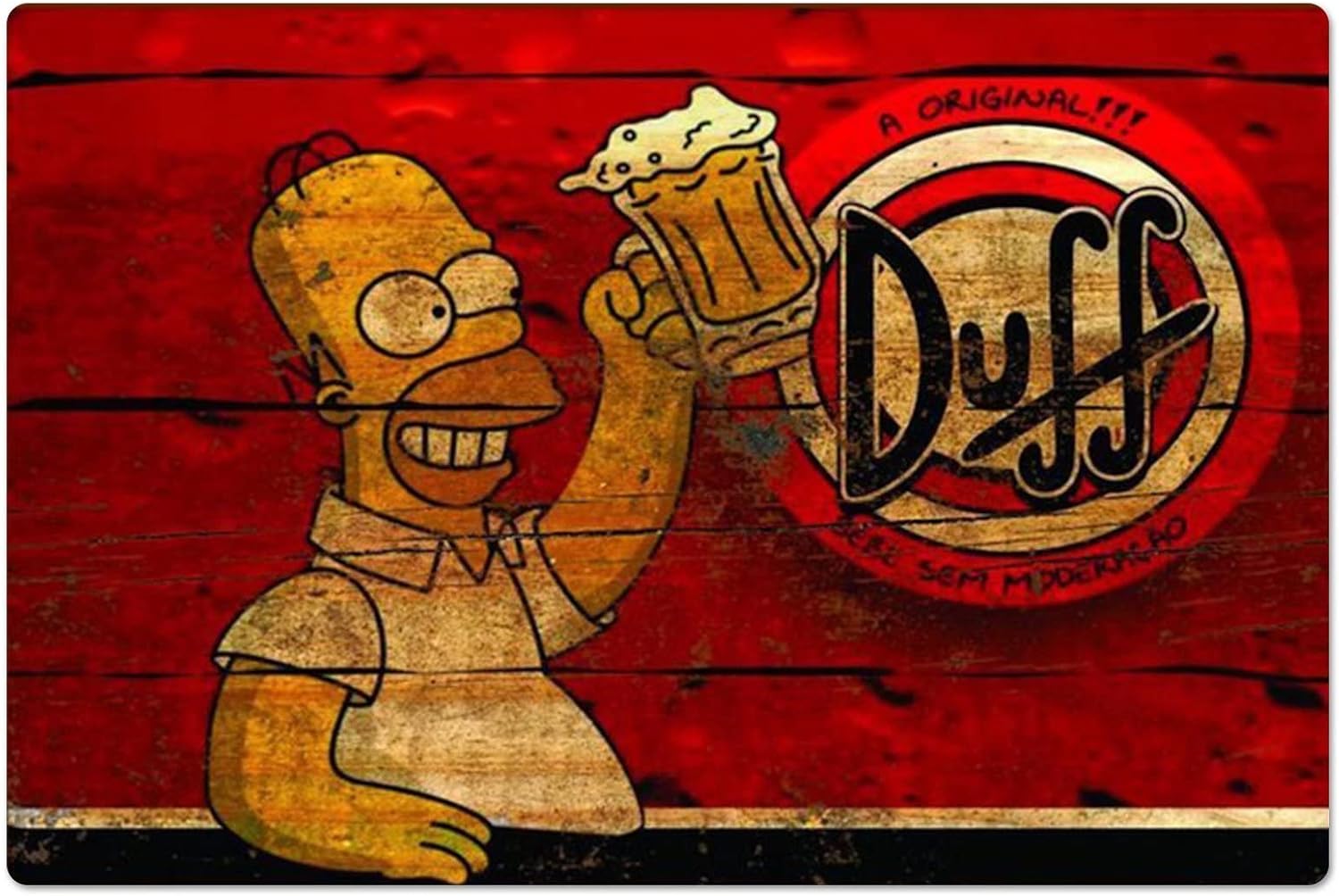 Retro Metal Poster Homer Duff  - đánh giá và giá Home Gym Hack