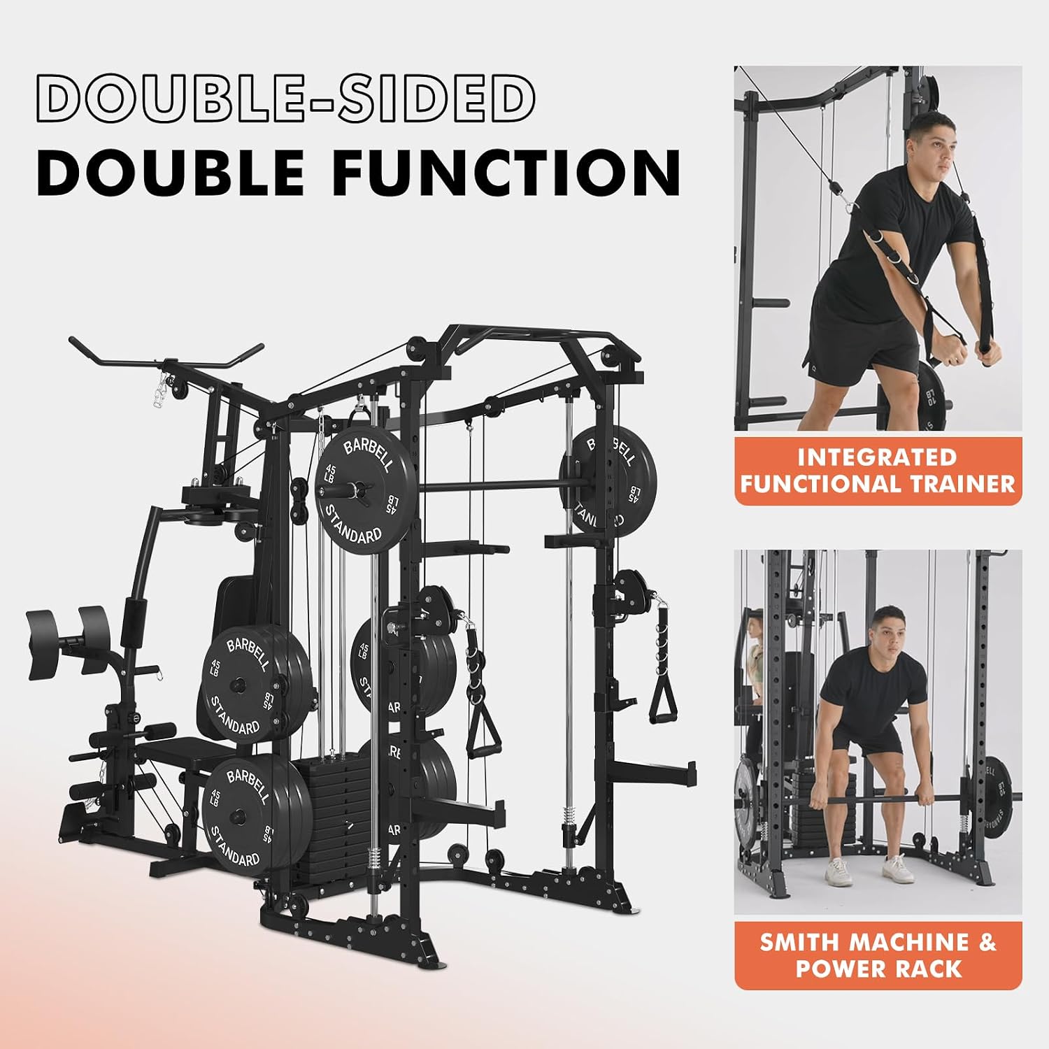 Dual-Station SmithΔ Machine Po - đánh giá và giá Home Gym Smith
