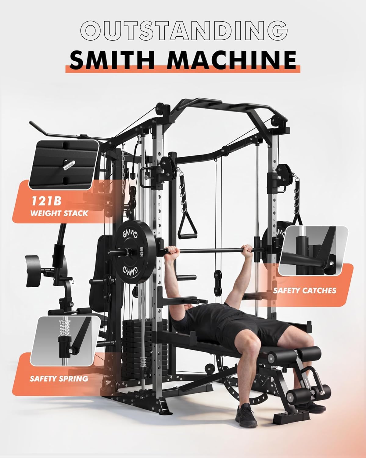 Dual-Station SmithΔ Machine Po - đánh giá và giá Home Gym Smith