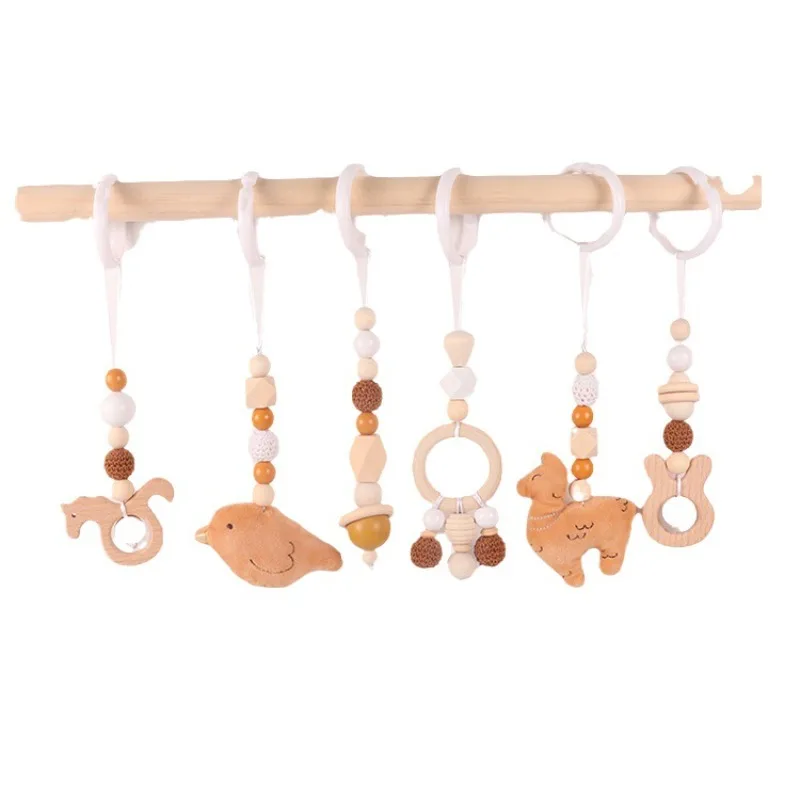 6Pcs Wooden Baby Toys Wooden B - đánh giá và giá Home Gym Decor